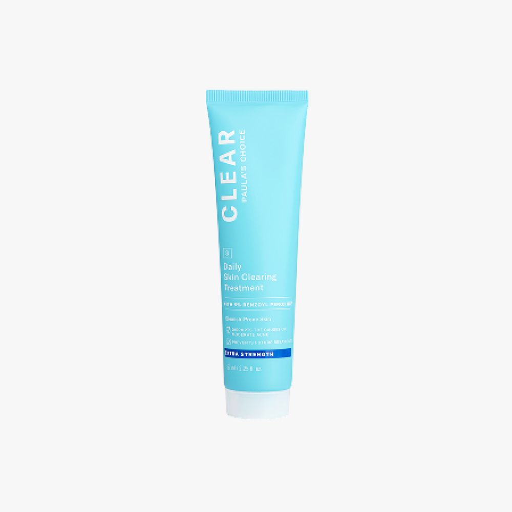 Лечебный крем от прыщей с 5% бензоил пероксида 67 мл / Clear extra strength daily skin treatment with 5% benzoyl peroxide