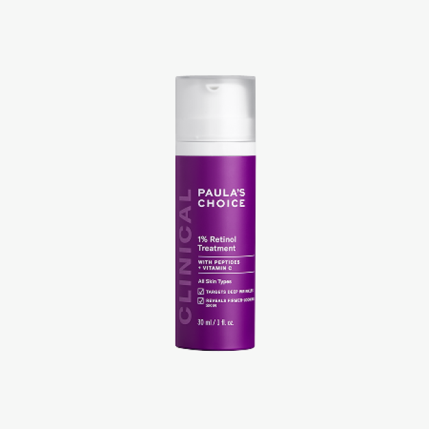 Антивозрастная сыворотка с 1% ретинола, пептидами и витамином С 30 мл /  Clinical 1% retinol treatment