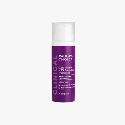 Антивозрастная сыворотка с ретинолом и бакучиолом 30 мл / Clinical 0.3% retinol + 2% bakuchiol treatment