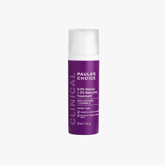 Антивозрастная сыворотка с ретинолом и бакучиолом 30 мл / Clinical 0.3% retinol + 2% bakuchiol treatment
