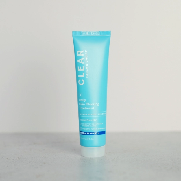 Лечебный крем от прыщей с 5% бензоил пероксида 67 мл / Clear extra strength daily skin treatment with 5% benzoyl peroxide